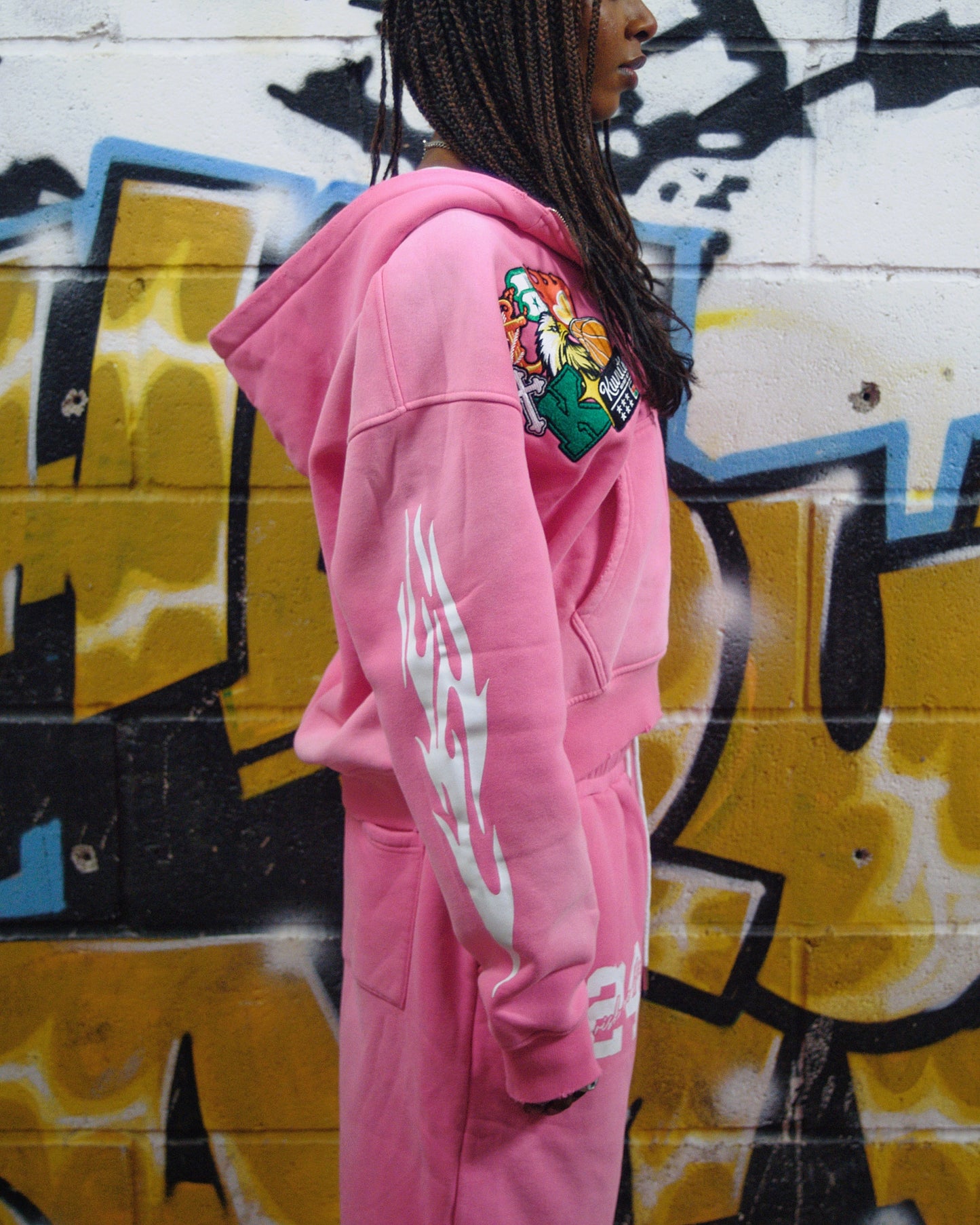 CAMPUS ZIP UP (PINK)